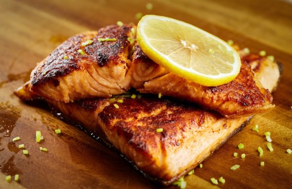 Grilled Norwegian Salmon Fillet with Champagne Leek Sauce - Allspice ...